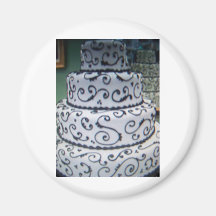 pastel de bodas imán de frigorifico