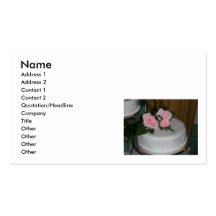 Pastel de bodas, rosas rosados tarjetas personales