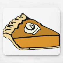 Pastel de calabaza Mousepad Tapete De Ratón