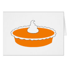 Pastel de calabaza tarjeta
