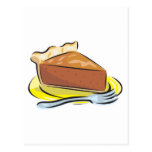 pastel de calabaza tarjeta postal