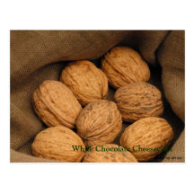 Pastel de queso blanco del chocolate postal