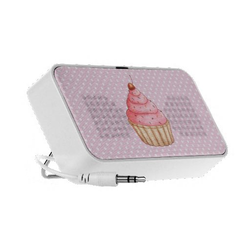 Pasteles un Doodle de Polkadots Altavoz De Viajar
