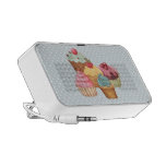 Pasteles un Doodle de Polkadots iPod Altavoces