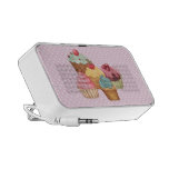 Pasteles un Doodle de Polkadots Mini Altavoces