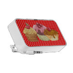 Pasteles un Doodle de Polkadots Mini Altavoz