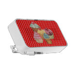 Pasteles un Doodle de Polkadots Mp3 Altavoces