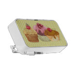 Pasteles un Doodle de Polkadots Notebook Altavoces