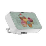Pasteles un Doodle de Polkadots PC Altavoces
