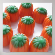 Pastillas de caramelo de la calabaza poster