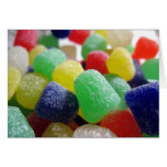 Pastillas de goma a montones tarjeton