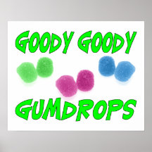 Pastillas de goma de la chuchería de la chuchería poster