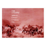 PASTO de los CABALLOS rojo marrón Plantillas De Tarjetas De Visita