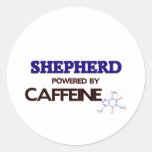 Pastor accionado por el cafeína etiqueta