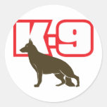 Pastor alemán K-9 Pegatina