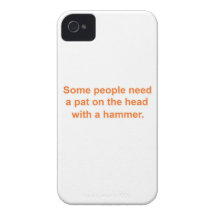 Pat en la cabeza Case-Mate iPhone 4 protectores