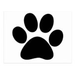 Pata animal tarjetas postales