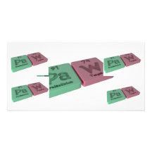 Pata como Protactinium del PA y tungsteno de W Tarjeta Personal Con Foto