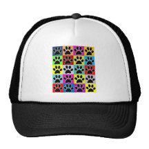 pata del perro coloreada gorras de camionero