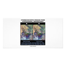 Patagonia tridimensional, la Argentina Tarjetas Fotográficas