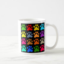 Patas coloridas taza