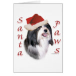 Patas de Havanese Santa Felicitación