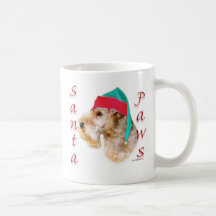 Patas de Lakeland Terrier Santa Taza De Café