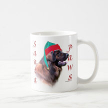 Patas de Leonberger Santa Taza De Café