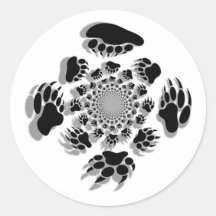 Patas de oso etiqueta