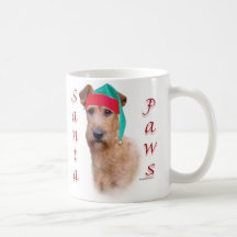 Patas de Terrier irlandés Santa Tazas