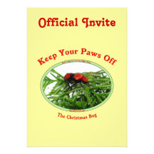 Patas del insecto del navidad comunicado personalizado
