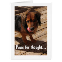 Patas para el pensamiento: Perro 2 Tarjeton