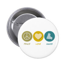 Patín del amor de la paz pin