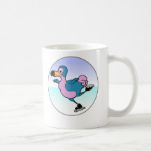 Patinador de hielo del Dodo 2 Tazas De Café