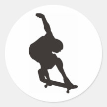Patinador Etiqueta Redonda