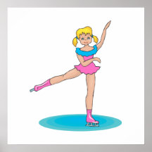 Patinador lindo poster