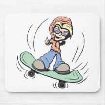 ¡Patinador!  ¡Personalizable! Tapetes De Ratón