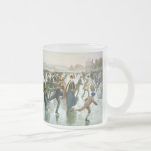 Patinadores del vintage del KRW taza helada 1885 d