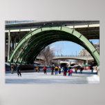 Patinadores en el canal de Rideau Impresiones