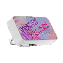 PATINAJE ARTÍSTICO - púrpura y rosa Notebook Altavoz