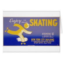 Patinaje de WPA Tarjetas