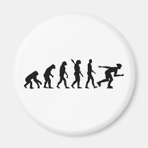 Patinaje en línea de la evolución imán