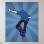 Patinaje más allá usted poster