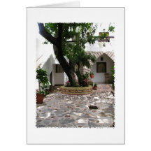 Patio Ajijic México del Blanca de las casas Tarjeta