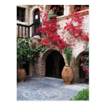 Patio CRETA GRECIA de las iglesias del monasterio  Postal