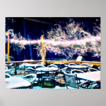 Patio hivernal poster