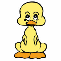 Pato amarillo del bebé esculturas fotograficas