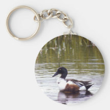 Pato cuchara septentrional llavero personalizado
