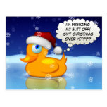Pato de congelación de Santa Postal
