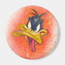 Pato de Daffy en naranja Imán